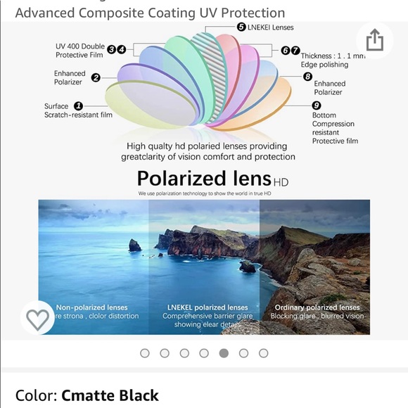 Polarized Wayfarer Sunglasses - Unisex - Picture 3 of 4